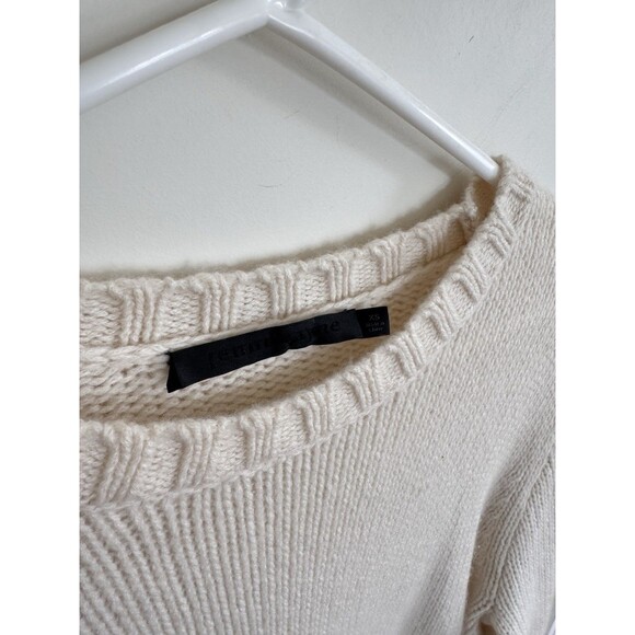 Jenni Kayne Cashmere Amelia Crewneck Ivory XS - Picture 4 of 7